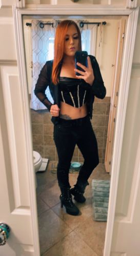 Customer photo review of Jade Corset Top (BLACK)