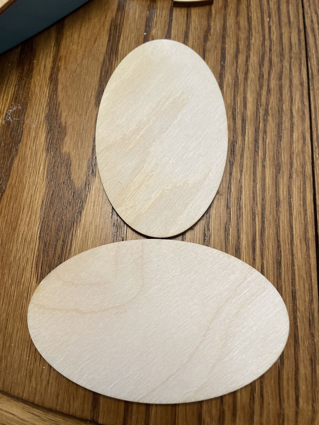 Customer photo review of Unfinished Wood Oval Shape - Craft - up to 24" DIY