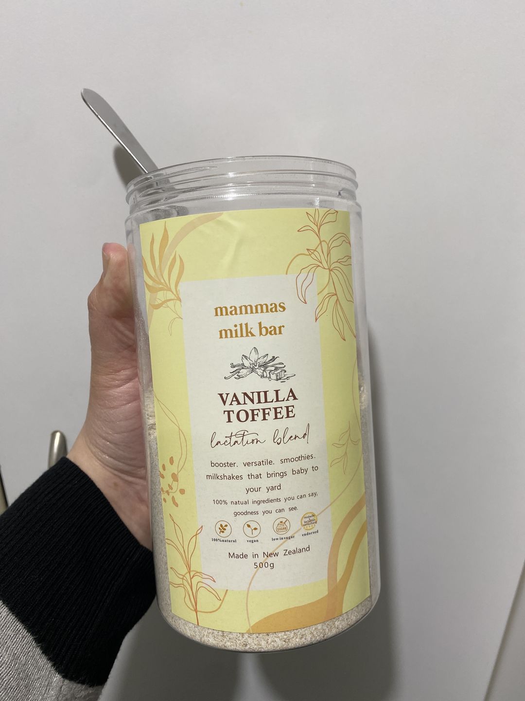Customer photo review of Vanilla Toffee Lactation Blend