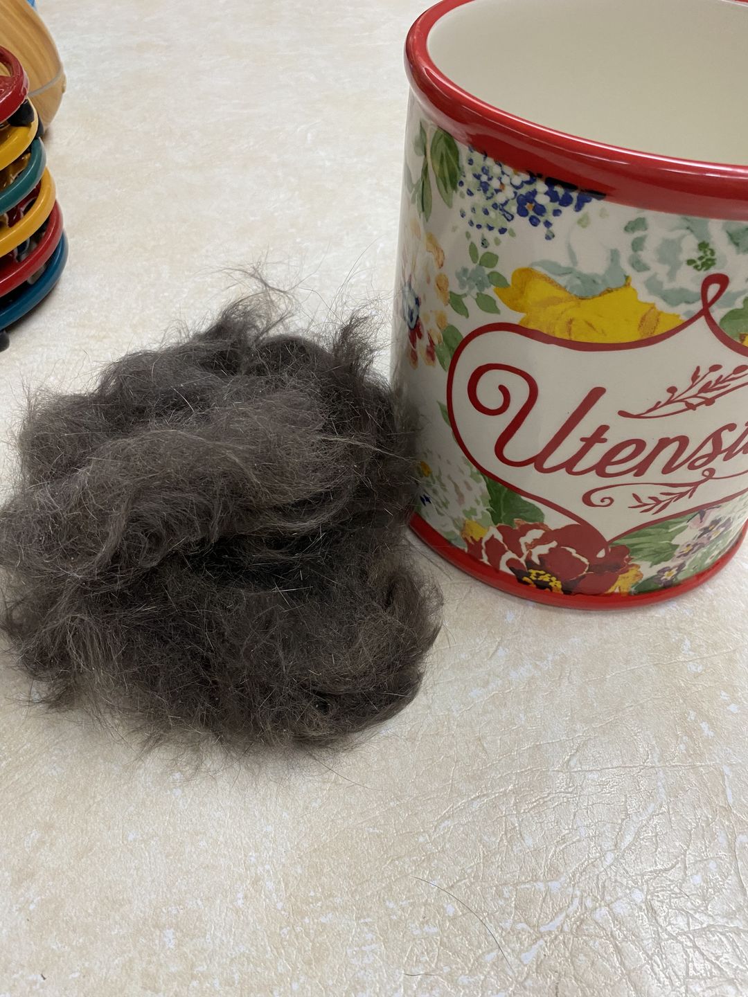 Customer photo review of Cat Hair Removal Massaging Shell Comb