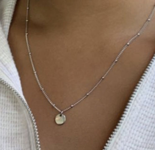 Customer photo review of Delicate Necklace - Silver