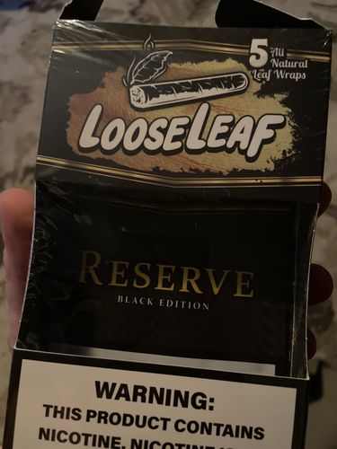 Customer photo review of Reserve Black Edition LooseLeaf (40 Count)