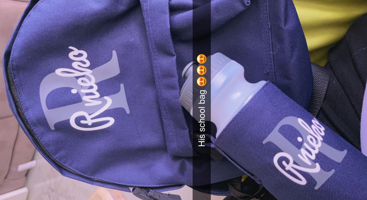 Customer photo review of Back to School Personalised Set