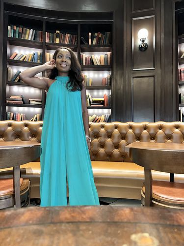 Customer photo review of Fly Chick Wide Leg Jumpsuit