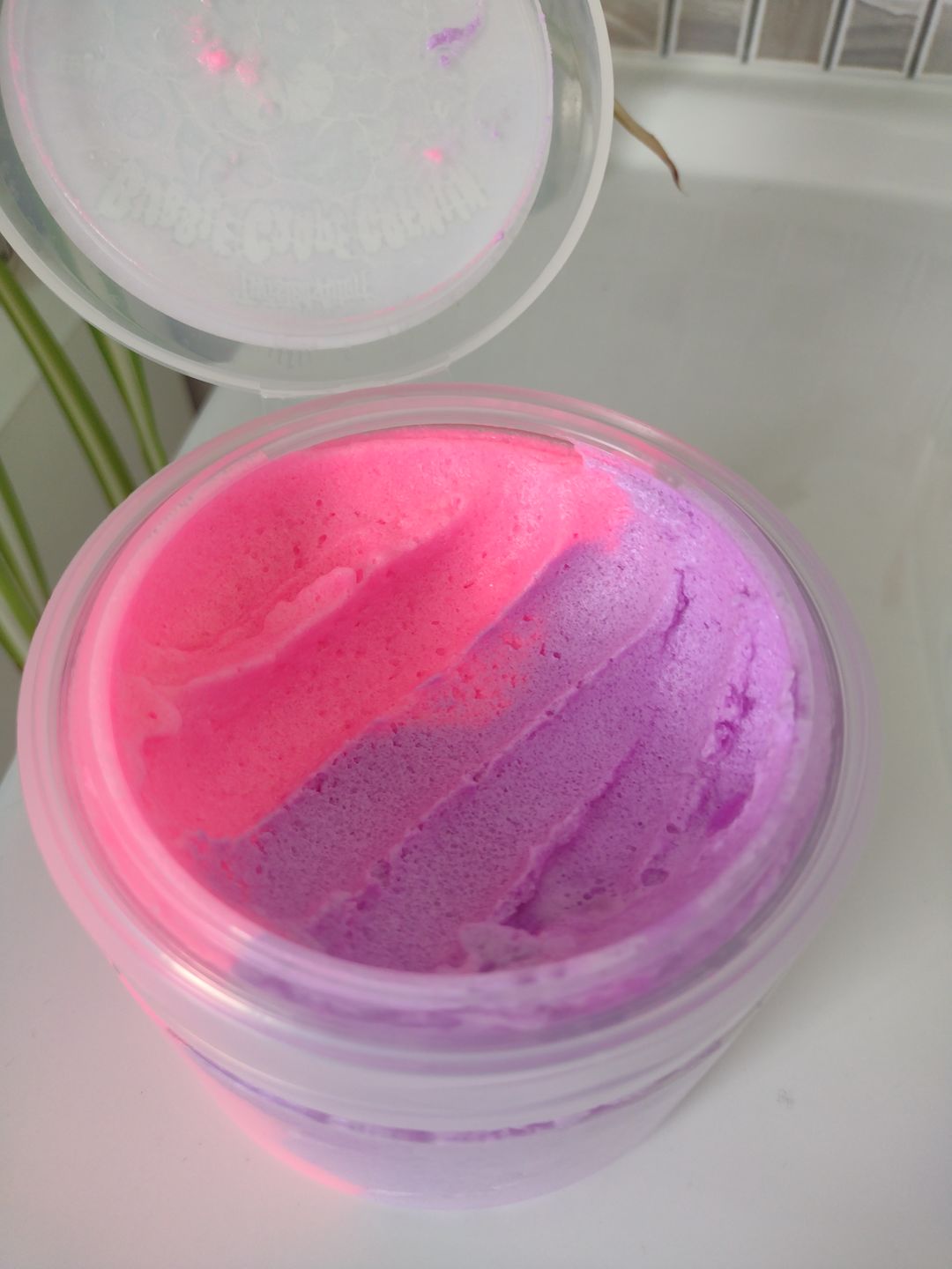 Customer photo review of Bubble Grape Gremlin Split Scrub