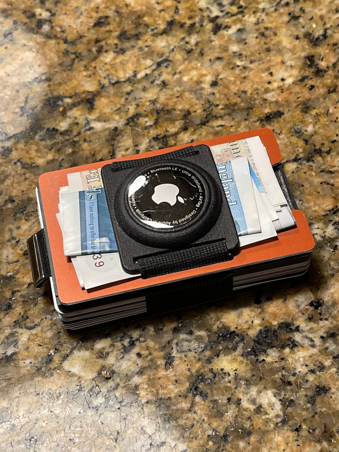 Customer photo review of 3D printed AirTag Cash Clip