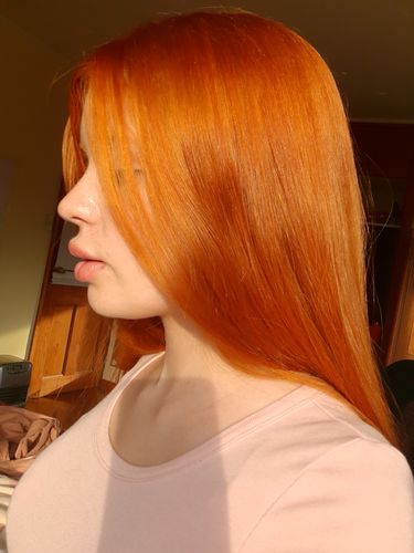 Reseña con foto de un cliente sobre Pack 3 Hennas Jamila Hair -  Cobrizo Natural y Duradero  👩🏼‍🦰