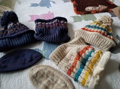 Customer photo review of 3-Piece Winter Knitted Beanie Mask Scarf Set