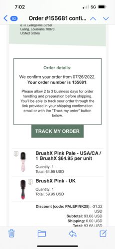 Customer photo review of Tea Tree Shampoo