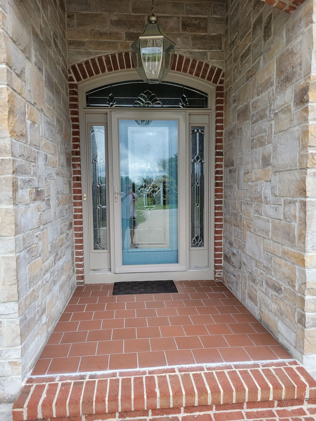 Customer photo review of Wexford Glass and Frame Kit (Full Lite 24" x 66" Frame Size)