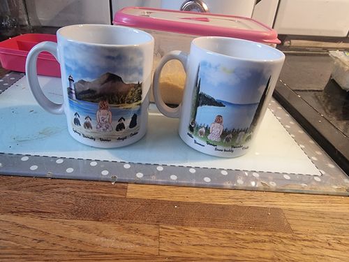 Customer photo review of Girl & Dogs - Life is better with a dog Personalised Mug