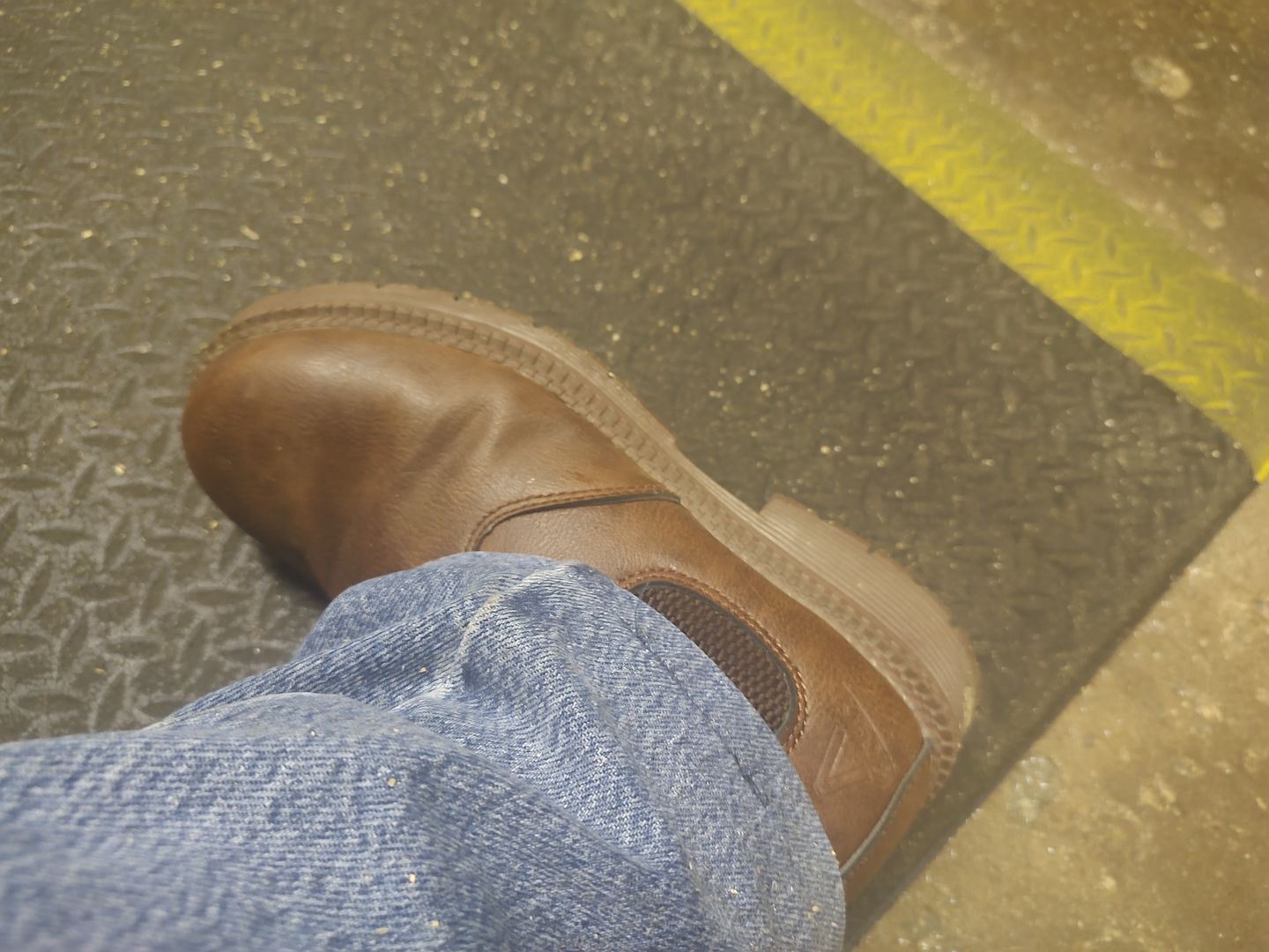 Customer photo review of Maven Waterproof Slip-On Steel Toe Boots