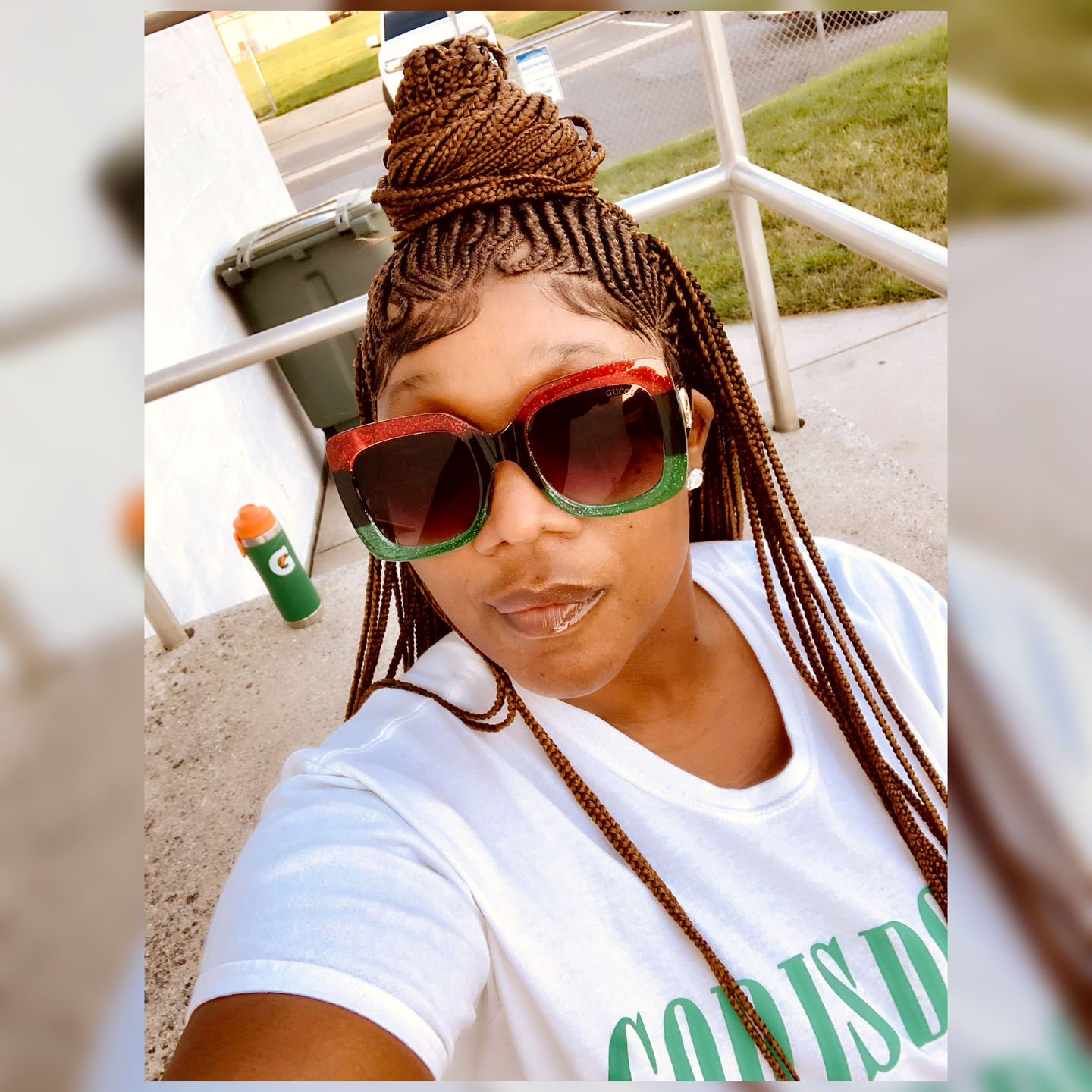 Customer photo review of Cornrow Braids 13x4 Lace Front - Wig Fab