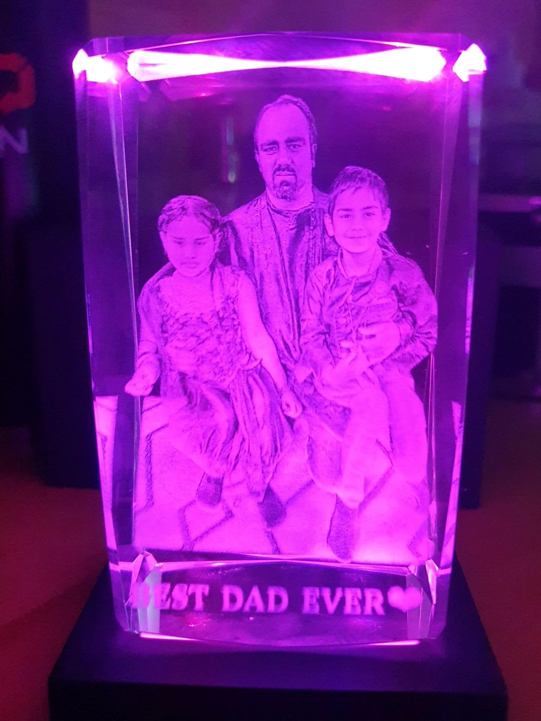 Customer photo review of Crystal Rectangle - 50mm x 100mm x 50mm