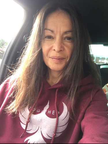 Customer photo review of Phoenix White Women's Hoodie