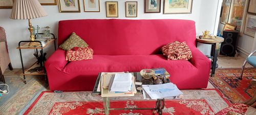 Customer photo review of Red Wine - Housses Extensibles de Fauteuil et Canapé