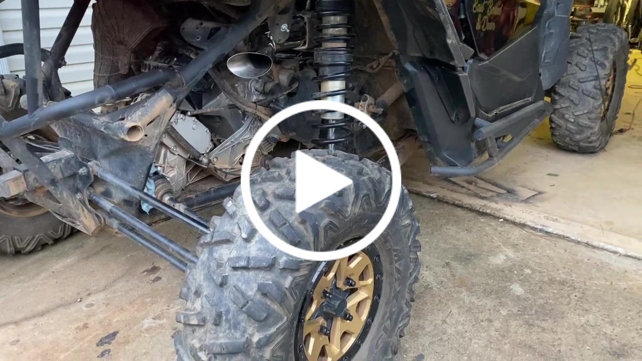 Customer video review of Can Am X3 Turbo Back 3" Full Race / Drag Pipe With Muffler