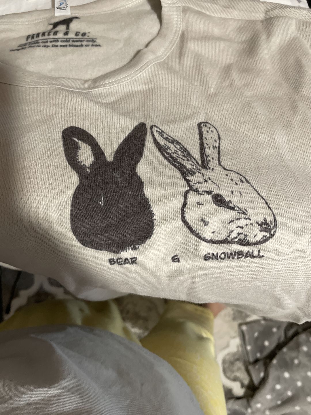 Customer photo review of Custom Pet Ultra Soft Crewneck, Unisex