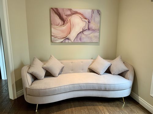 Customer photo review of 'Rose Water Ink' Framed Canvas