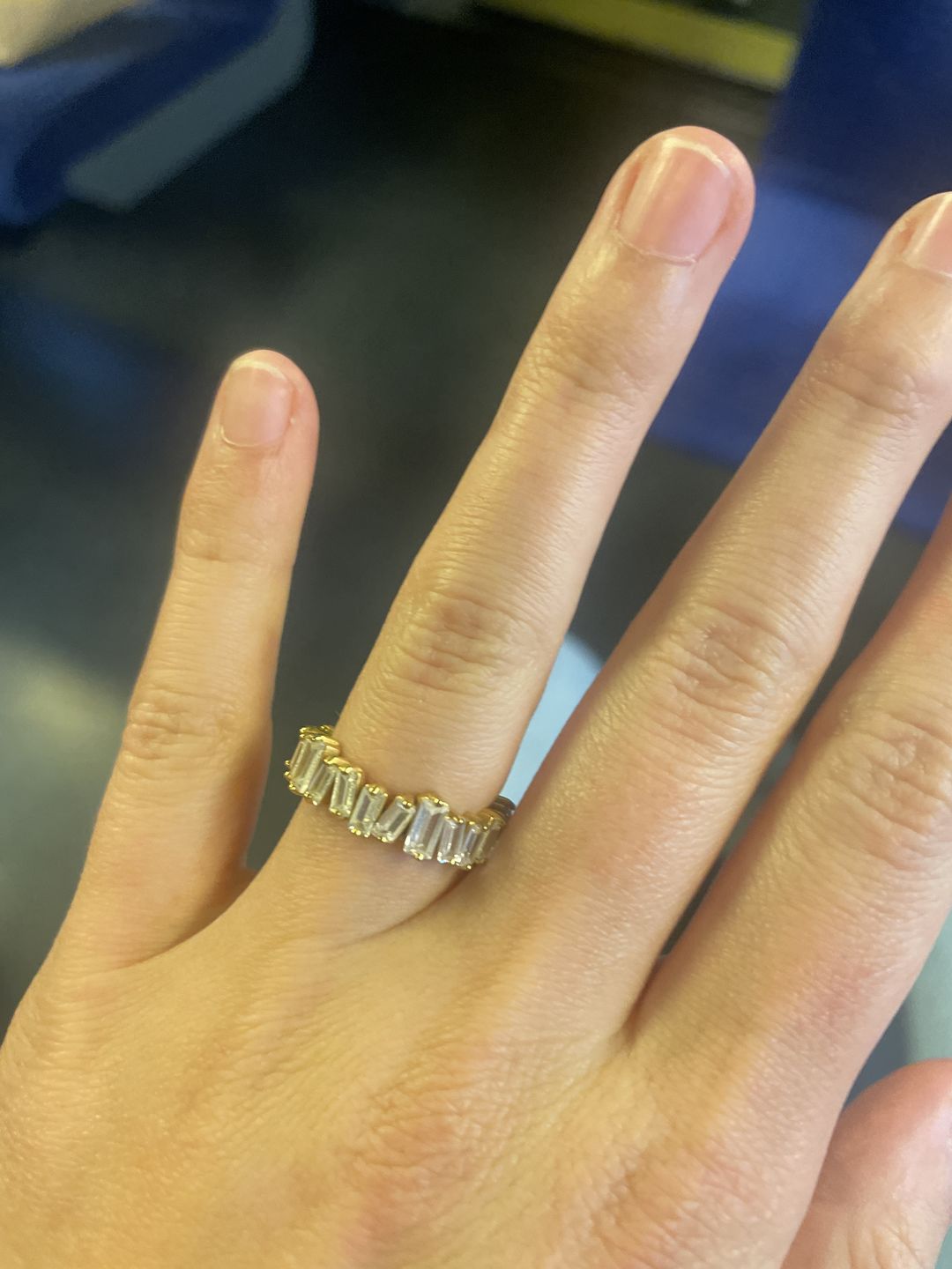 Customer photo review of Cristallo Ring | 18K vergoldet