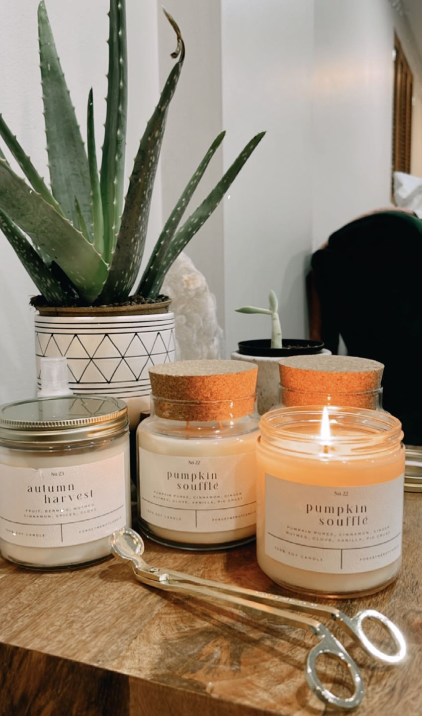 Customer photo review of Pumpkin Soufflé 22 oz Glass Candle