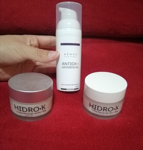 Customer photo review of Pack 3 productos: Hidro-K Día, Hidro-K Noche, Antiox+