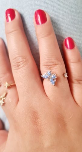 Customer photo review of Anillo Ajustable Mariposa Anti Ansiedad