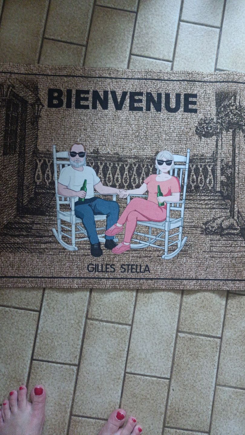 Customer photo review of Chez nous - Couple-Paillasson