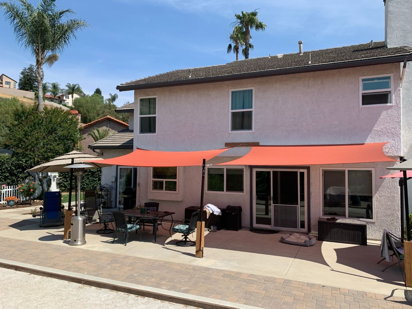 Customer photo review of Outdoor Waterproof Sun Shade Sail Opaque Privacy Protection Canopy for Patio and Garden,Backyard Lawn