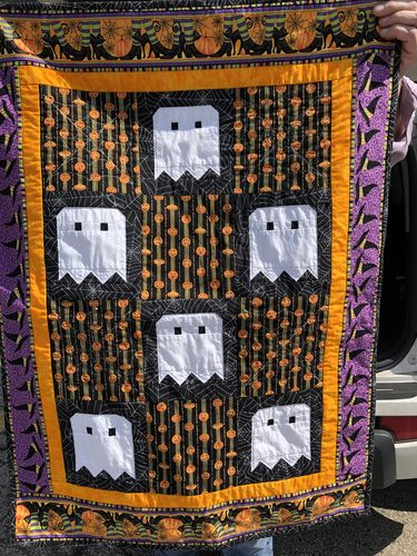 Customer photo review of Spooky Sampler Halloween Quilt Pattern | Digital PDF