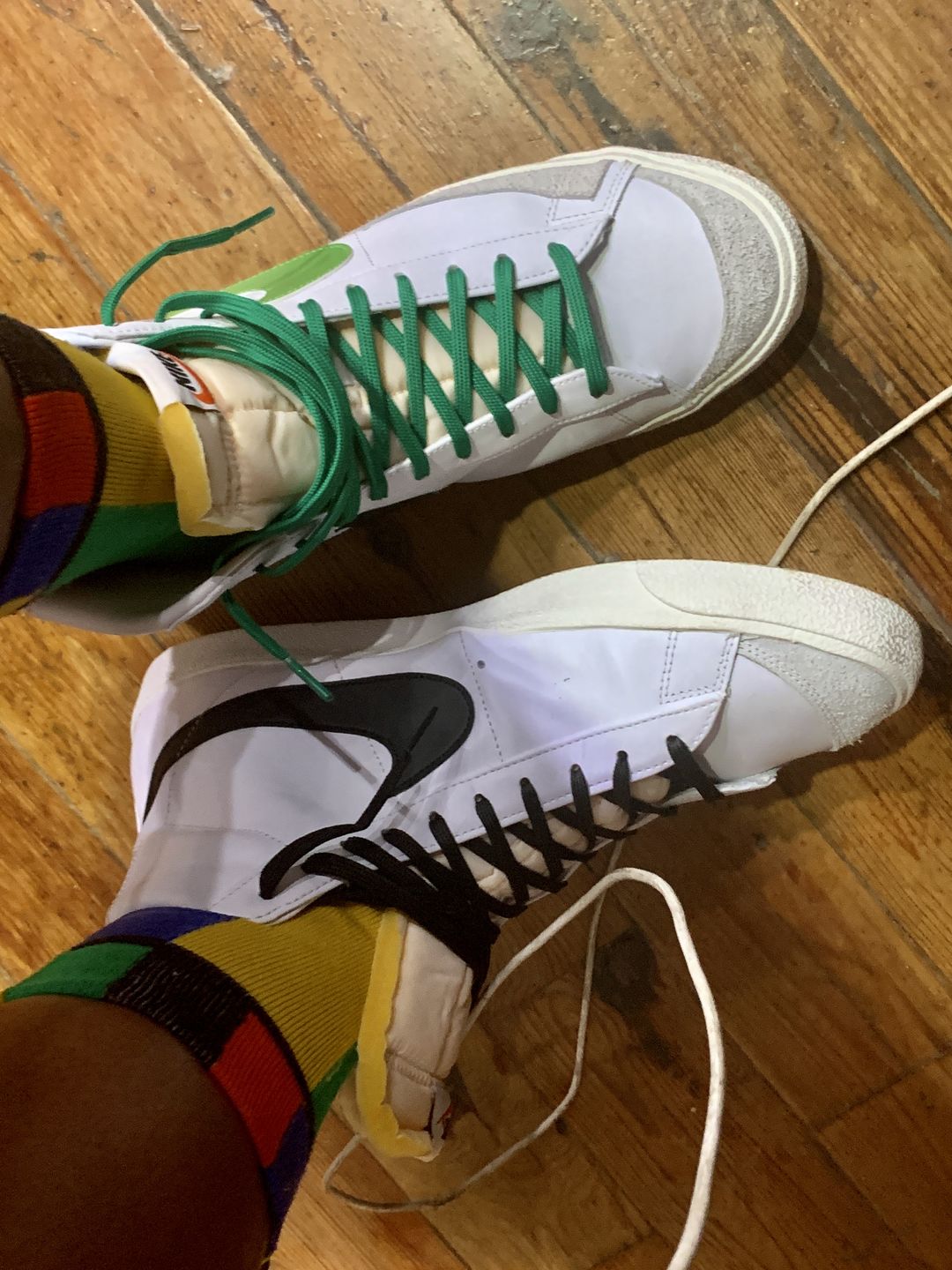 Customer photo review of Flat Standard Shoe Laces - Solids