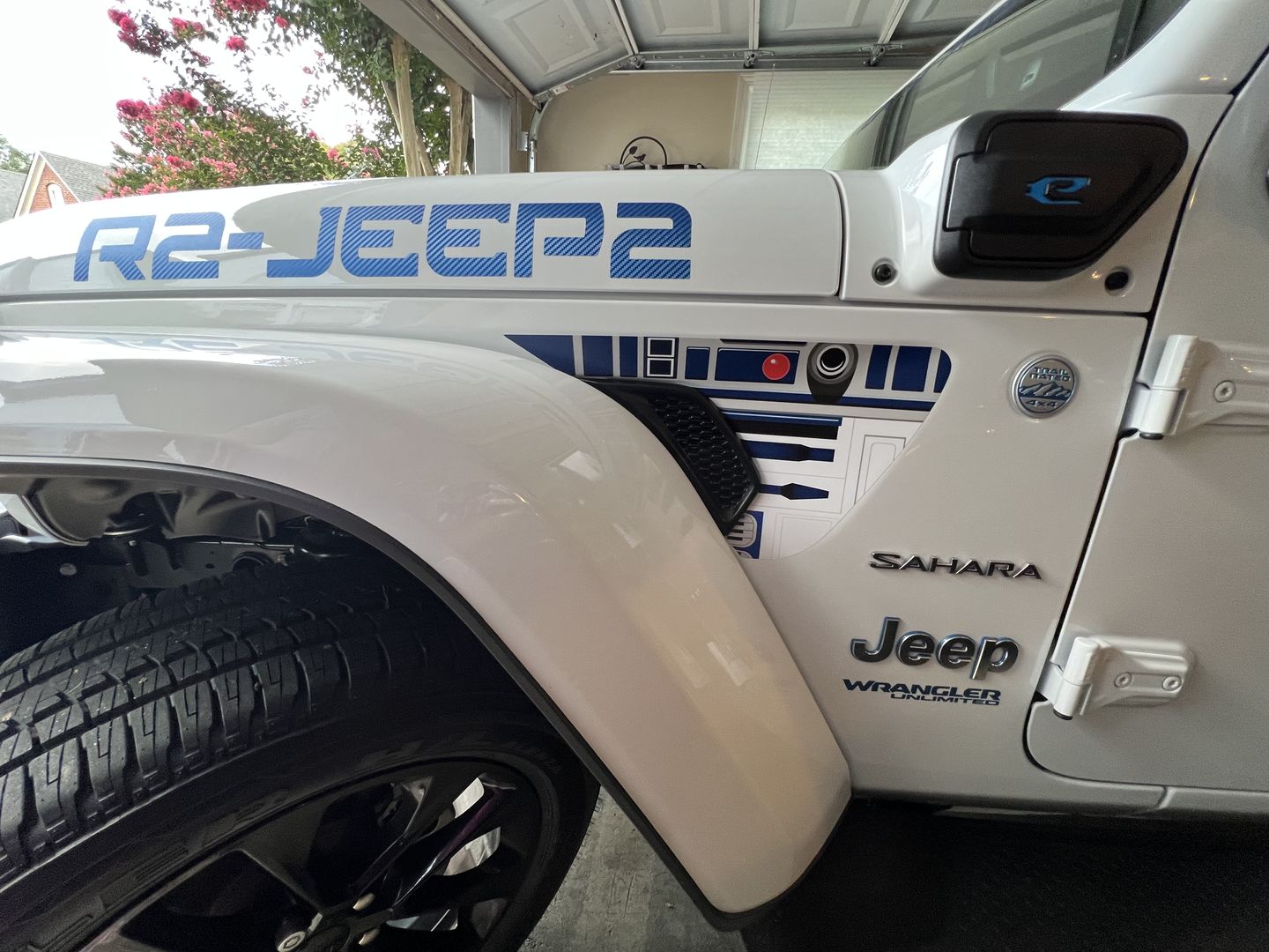 Customer photo review of Design Your Own Fender Vent Premium Wrap Decal for Wrangler and Gladiator
