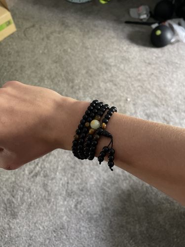 Customer photo review of Glow In The Dark Dragon And Tiger's Eye Meditation Beads