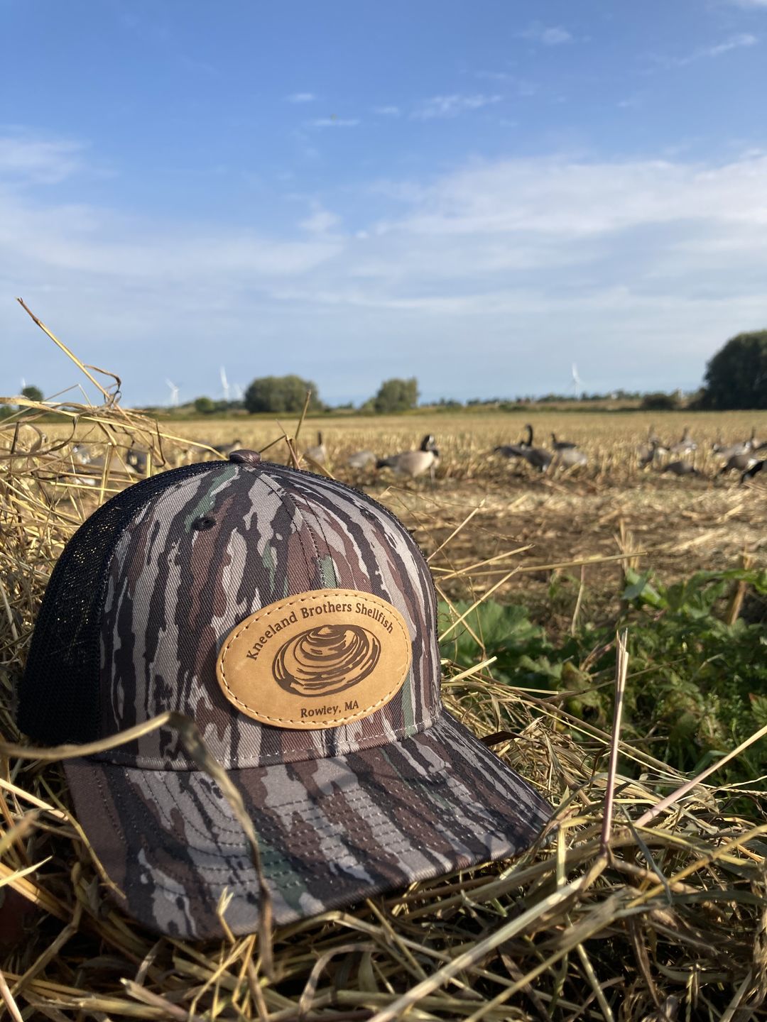Customer photo review of 112P Camo Custom Leather Patch Hat