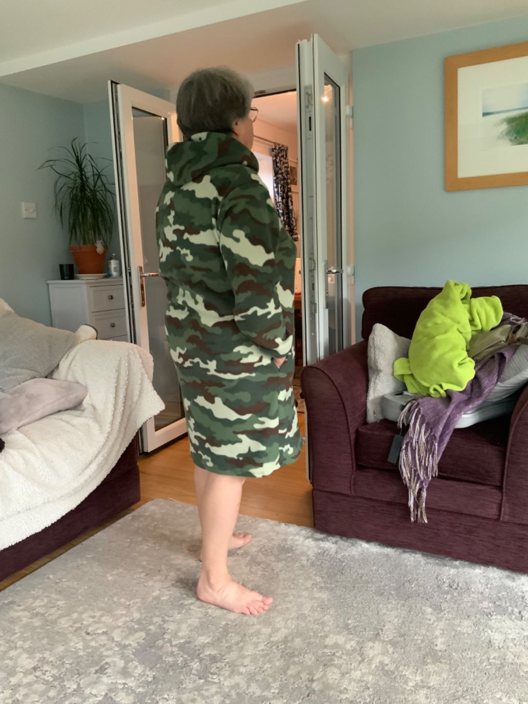 Customer photo review of Camo Anti Pill Polar Fleece Fabric