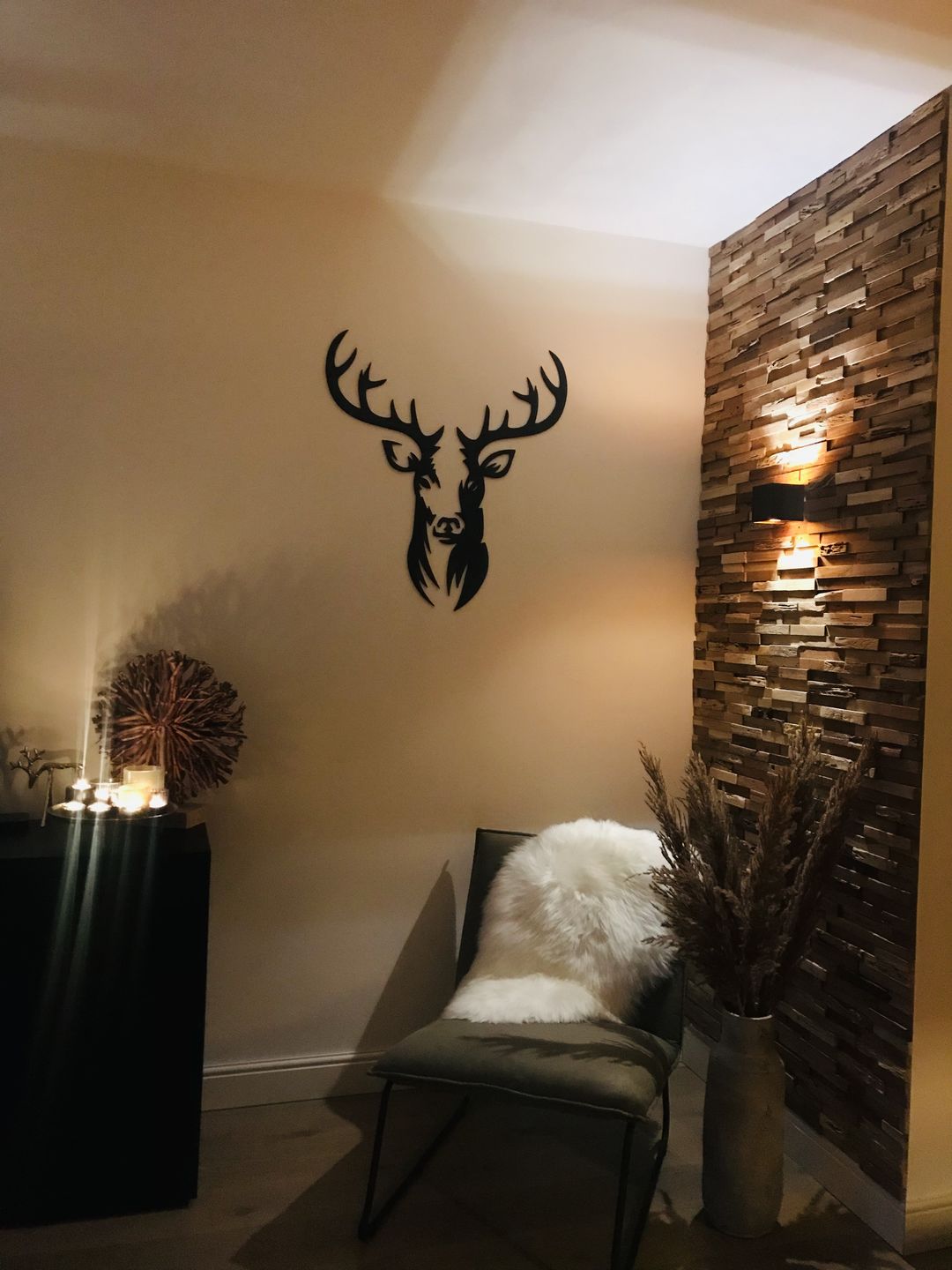 Customer photo review of Wanddecoratie dieren | Hert 2-delig