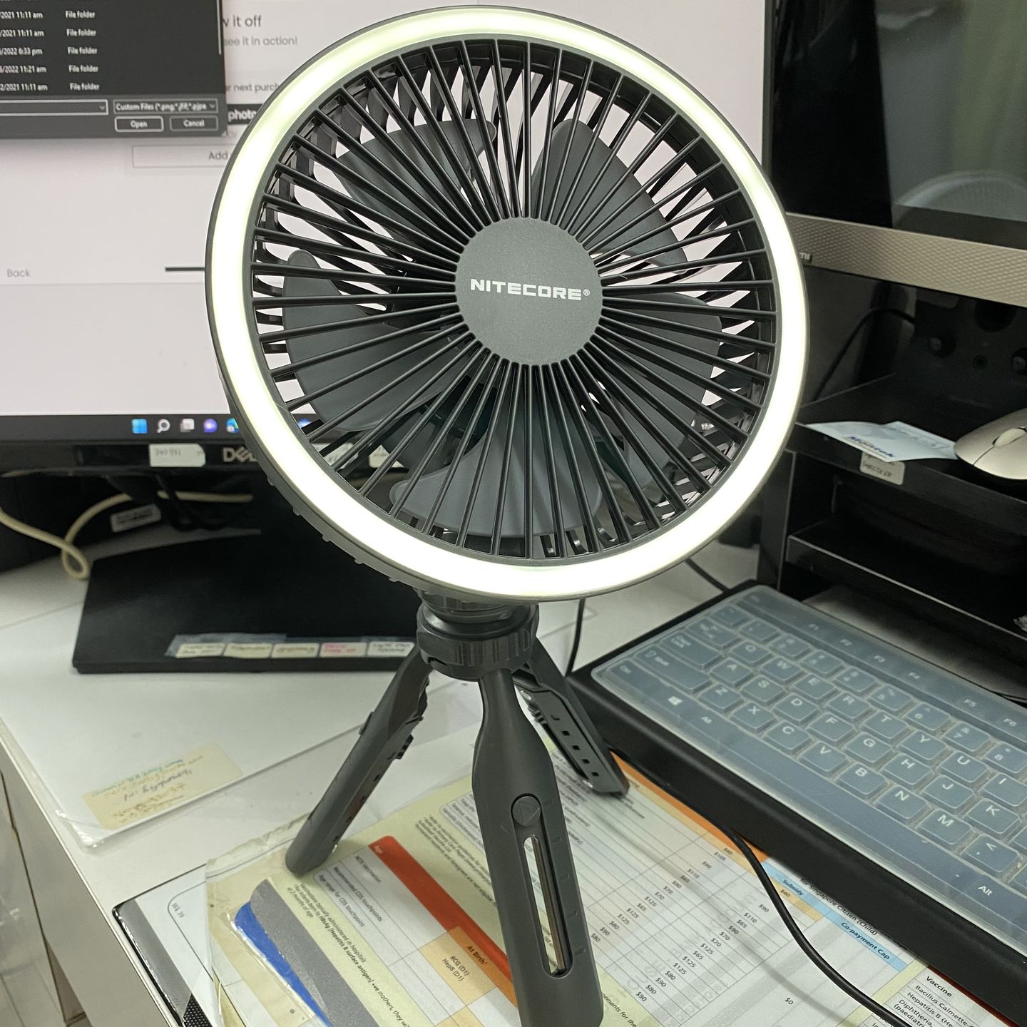 Customer photo review of NEF10 - LED Fan (10,000mAh)