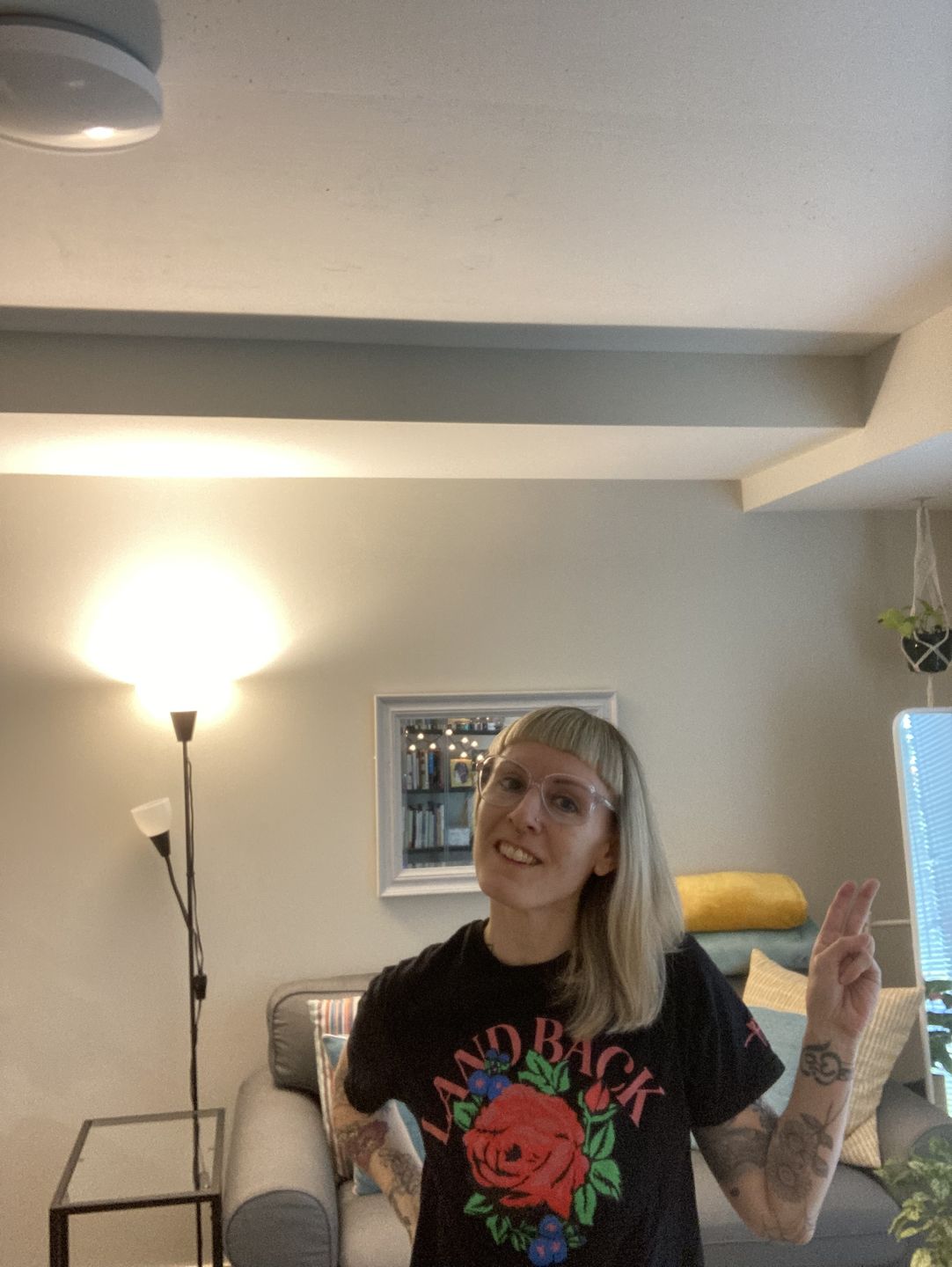 Customer photo review of Land Back Rose Tee