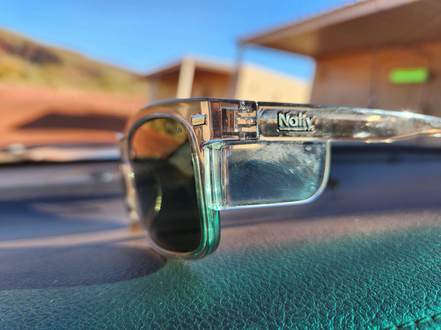 Customer photo review of Kenneth Black Polarised Safety Glasses
