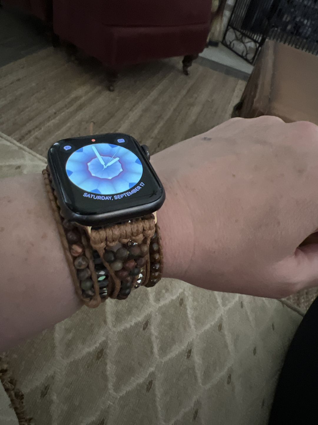 Customer photo review of Tiger's Eye Royal Apple Watch Strap