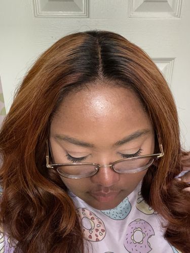 Customer photo review of Brooklyn Hair 9A Remy Straight 5x5 Transparent Lace Closure