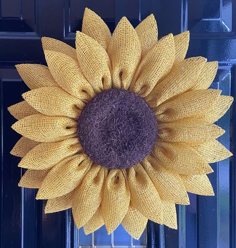 Customer photo review of Small Sunflower- Wreath Kit - WK-061