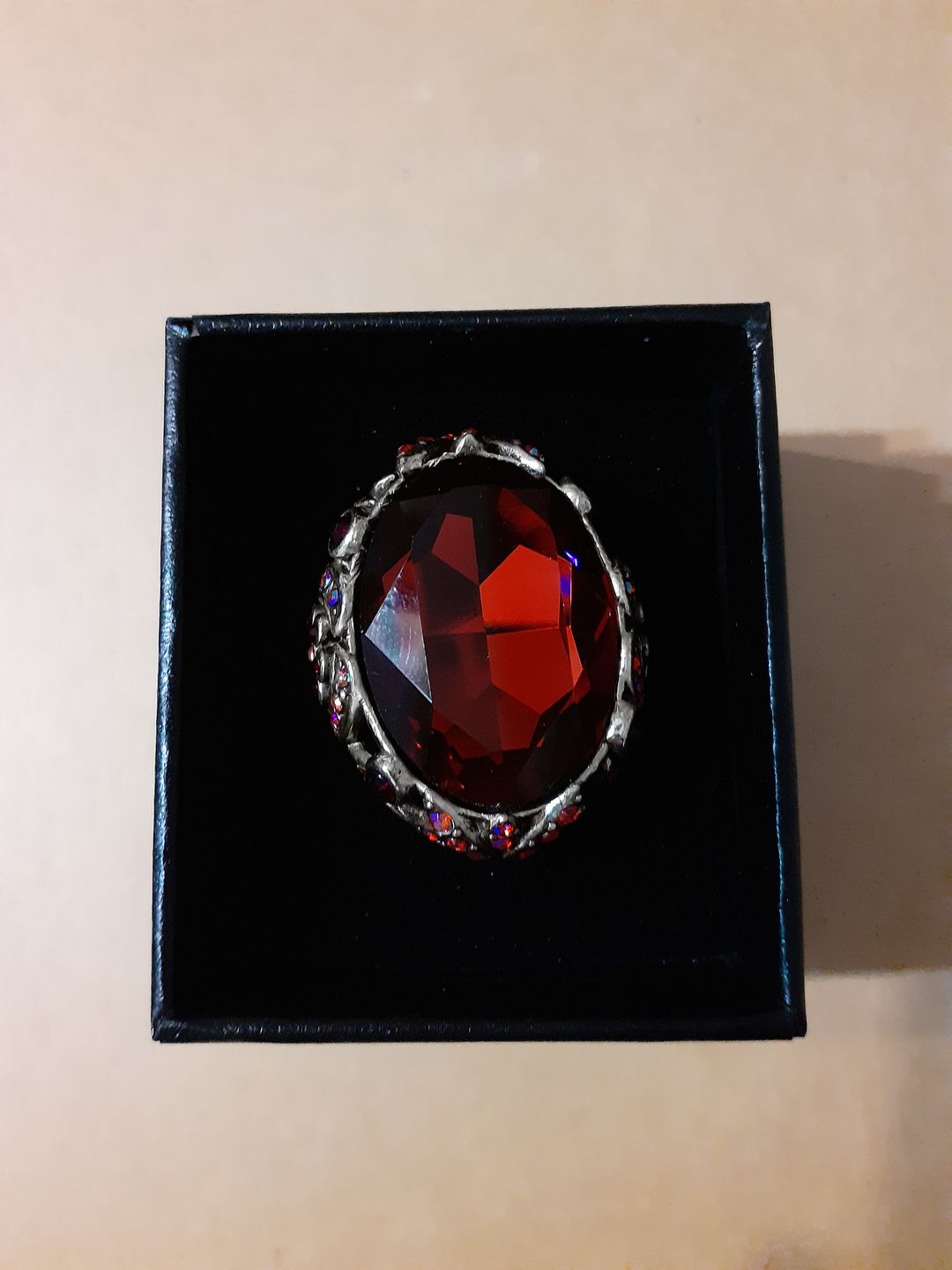 Customer photo review of HEIDI DAUS® "Dare To Wear" Oversized Crystal Cocktail Statement Ring