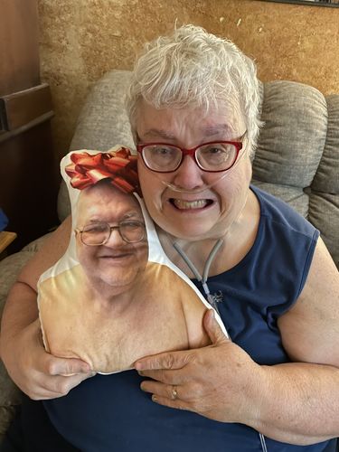 Customer photo review of Create A Custom Full Body Shaped Pillow