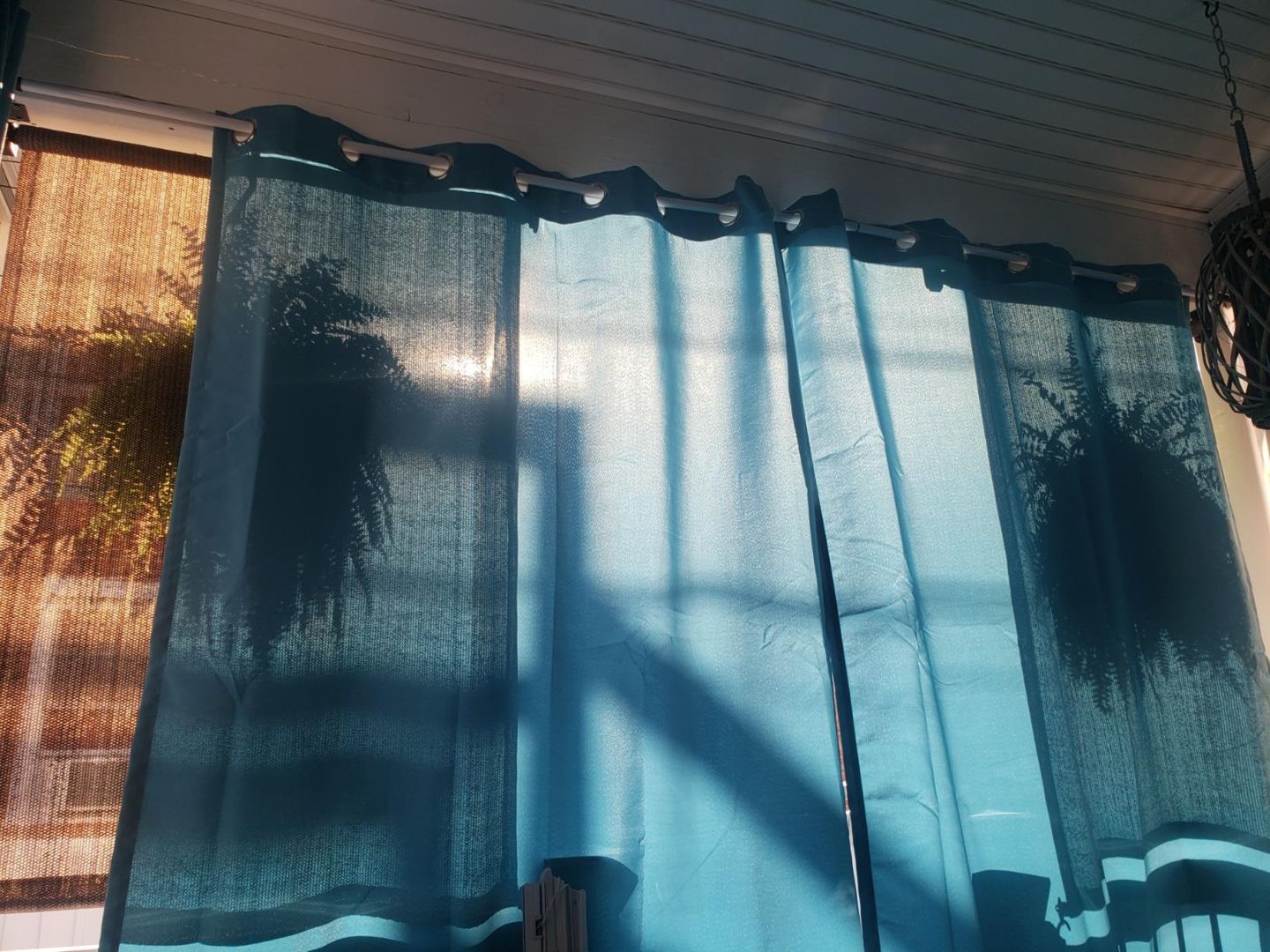 Customer photo review of Waterproof Grommet Top Patio Curtain 1 Panel