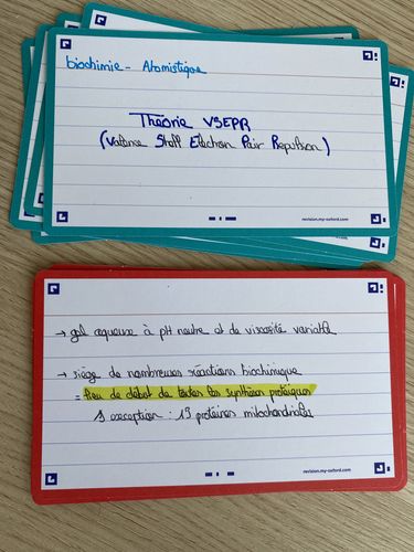 Avis photo d'un client sur Flashcards FLASH 2.0 OXFORD # 80 cartes 7,5 x 12,5 cm - ligné