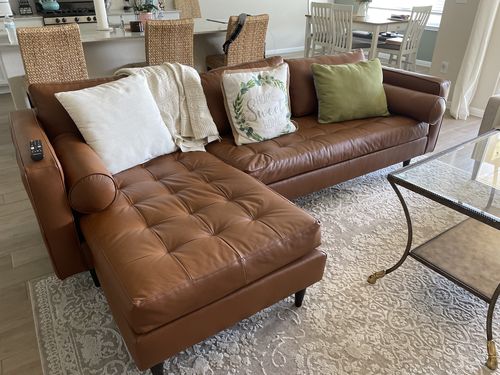 Customer photo review of Ladybird Leather Reversible Sofa Chaise