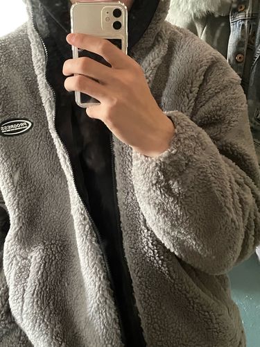 Customer photo review of Harajuku Style "Progress" Fleece Fluffy Jacket