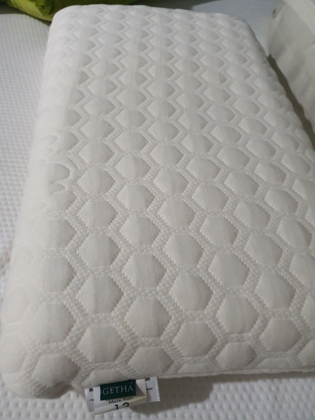 Customer photo review of Getha Organic Cotton Latex Pillow