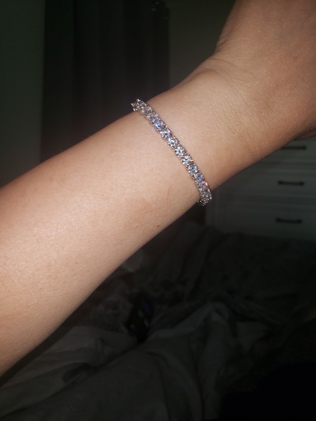 Customer photo review of Classic Shining Tennis Bracelet
